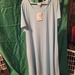LuLaRoe Light Blue Midi Dress